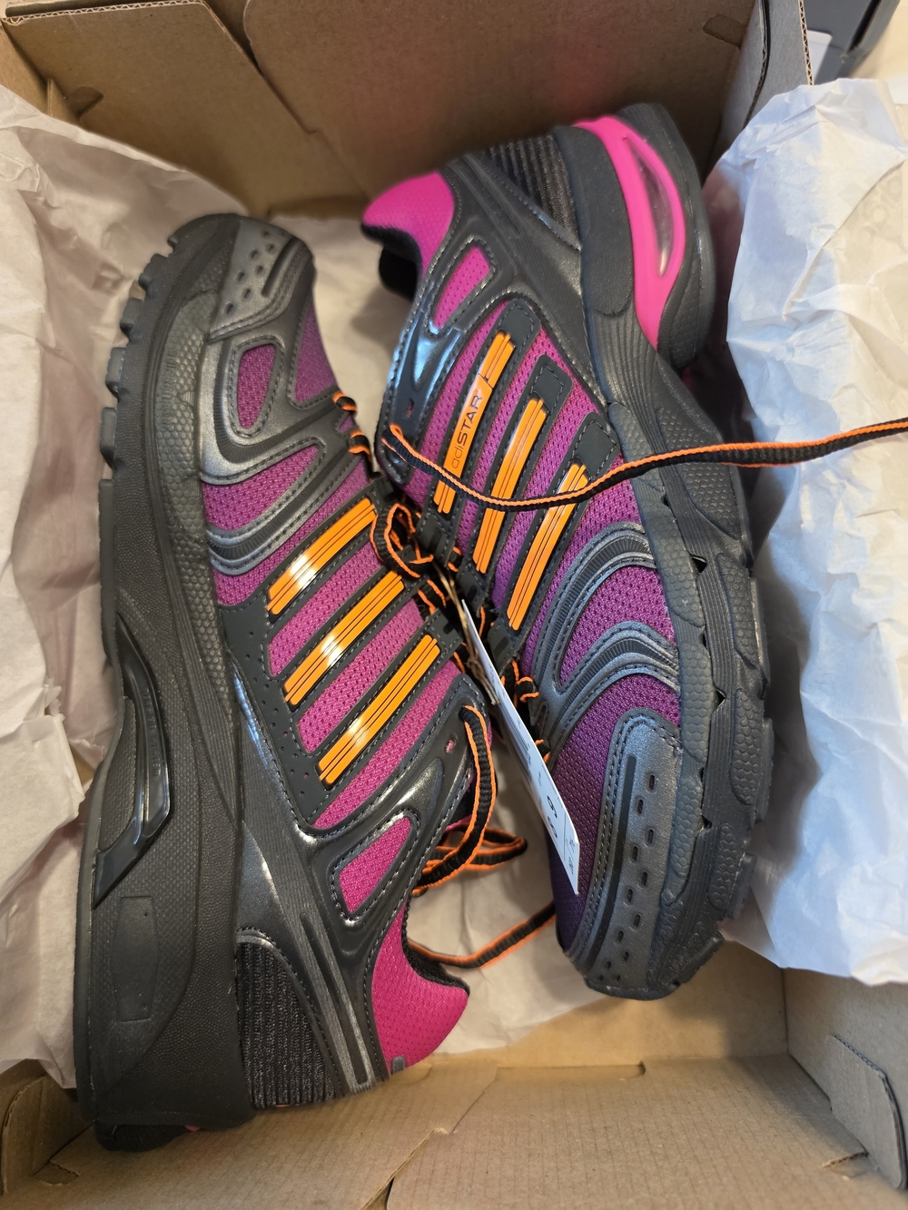 adidas Women’s Running Shoes in Magenta, Black and Orange